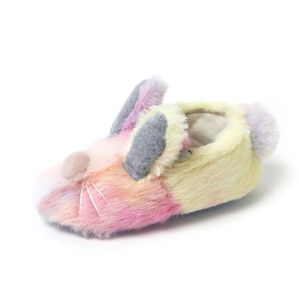 Dearfoams Easter Gifts for Kids Fuzzy Bunny Slippers,‎ Infant Bunny, 6-9